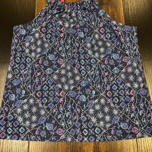 Lands' End Girls XL Blue Pink Floral Ocean Swim Top Racerback‎ Tankini - Picture 2 of 7